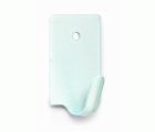 B7027-D Mini Percha adhesiva. Lacado Blanco. 17 x 26 mm