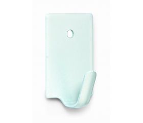 B7027-D Mini Percha adhesiva. Lacado Blanco. 17 x 26 mm