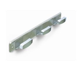 B7046-J Perchero Acero inox. Cromado. 350 x 40 mm. 3 brazos