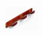 B7046-M Perchero Acero inox. Porcelana. 350 x 40 mm. 3 brazos
