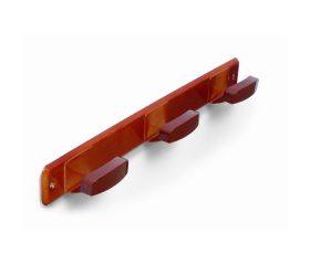 B7046-M Perchero Acero inox. Porcelana. 350 x 40 mm. 3 brazos