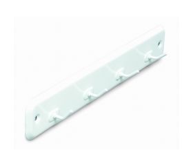 B7047-D Colgador para cocina. Lacado Blanco. 240 x 40 mm. 4 brazos