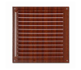 B7058-Z Rejilla de Ventilación. Madera Oscura. 20 x 20 cm