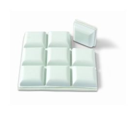 B7061-B Pastillas Protectoras Adhesivas. Blanco. 20 x 20 mm