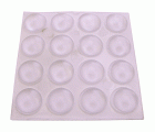 B7063-H Gotas protectoras adhesivas. Transparente. Ø 12 mm. Alto 2,5 mm