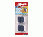 Mod. B7064-D Cuelga escobas con rodillos Individual. Lacado Blanco. 35 x 55 mm [Blister 2 unidades]