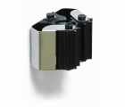 B7064-E Cuelga escobas con rodillos Individual. Acero Inoxidable. 35 x 55 mm