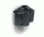 B7064-N Cuelga escobas con rodillos. Adhes. y tornillos. Negro