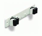 B7065-D Cuelga escobas con rodillos. Lacado Blanco. 275 x 50 mm. Doble