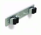B7065-F Cuelga escobas con rodillos. Cromado mate. 275 x 50 mm. Doble