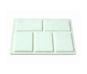 B7081-B Deslizadores Fieltro. Blanco. 28 x 44 mm