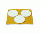 B7082-B Deslizadores Fieltro. Blanco. Ø 42 mm