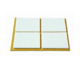 B7084-B Deslizadores Fieltro. Blanco. 44x38 mm