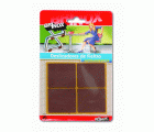 Mod. B7084-M Deslizadores Fieltro. Marrón. 44x38 mm [Blister 4 rectángulos]