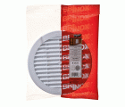 Mod. B7097-B Rejilla Circular con mosquitera. Blanco. Ø 15 cm [Blister 1 conjunto]