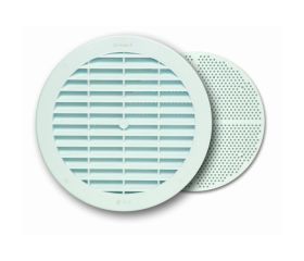B7097-B Rejilla Circular con mosquitera. Blanco. Ø 15 cm