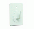 B7201-D Percha Gancho grande. Lacado Blanco. 36 x 53 mm