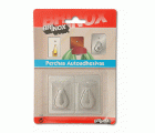 Mod. B7201-E Percha Gancho grande. Acero Inoxidable. 36 x 53 mm [Blister 2 unidades]