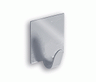 B7206-D Percha Cuadrada Mediana. Inox. Adhesiva. Lacado blanco