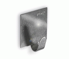 B7206-E Percha Cuadrada Mediana. Inox. Adhesiva. Inox