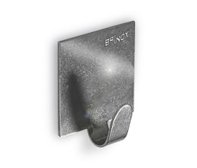 B7206-E Percha Cuadrada Mediana. Inox. Adhesiva. Inox