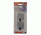Mod. B7207-E Percha Cuadrada Grande. Inox. Adhesiva. Inox [Blister 2 unidades]