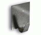 B7207-E Percha Cuadrada Grande. Inox. Adhesiva. Inox