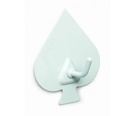 B7211-D Perchas diseño Poker. Lacado Blanco. 52 x 44 mm