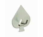B7211-E Perchas diseño Poker. Acero Inoxidable. 52 x 44 mm