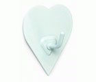 B7212-D Perchas diseño Poker. Lacado Blanco. 52 x 44 mm