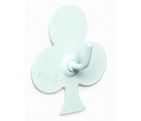 B7213-D Perchas diseño Poker. Lacado Blanco. 52 x 44 mm