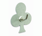 B7213-E Perchas diseño Poker. Acero Inoxidable. 52 x 44 mm