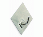 B7214-E Perchas diseño Poker. Acero Inoxidable. 52 x 44 mm