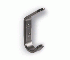 B7220-F Percha Aluminio. Doble gancho. Satinado