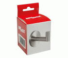 Mod. B7223-E Percha baño. Ángulo. Acero satinado [Caja-display 1 unidad]