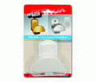 Mod. B7242-D Perchero Media Luna. Lacado Blanco. 45 x 84 mm [Blister 1 unidad]