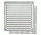 B7304-A Rejilla con Mosquitera. Aluminio. 20 x 20 cm