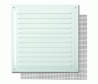 B7304-D Rejilla con Mosquitera. Lacado Blanco. 20 x 20 cm