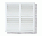 B7305-D Rejilla con Mosquitera. Lacado blanco. 30 x 30 cm