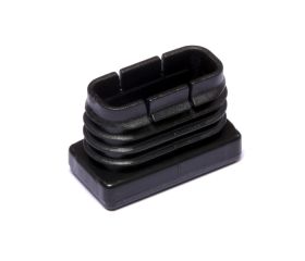 B7585-N Contera interior rectangular. Negro. 15 x 30 mm