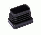 B7586-N Contera interior rectangular. Negro. 20 x 30 mm