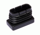 B7588-N Contera interior rectangular. Negro. 20 x 40 mm