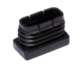 B7588-N Contera interior rectangular. Negro. 20 x 40 mm