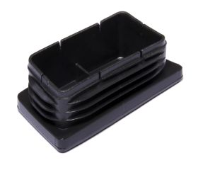 B7593-N Contera interior rectangular. Negro. 40 x 80 mm