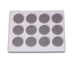 B7603-G Deslizadores de Fieltro Sintético. Gris. Ø 20 mm