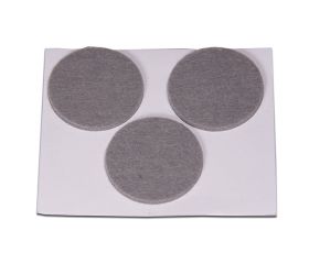 B7608-G Deslizadores de Fieltro Sintético. Gris. Ø 42 mm