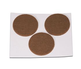 B7608-M Deslizadores de Fieltro Sintético. Marrón. Ø 42 mm