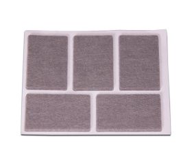 B7613-G Deslizadores de Fieltro Sintético. Gris. 28x44 mm