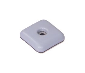 B7761-G Deslizadores para muebles adhesivo y tornillo. Gris. 35 x 35 mm