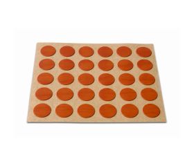 B7790-C Embellecedor Cubre-tornillos adhesivo. Madera Cerezo. Ø 13 mm